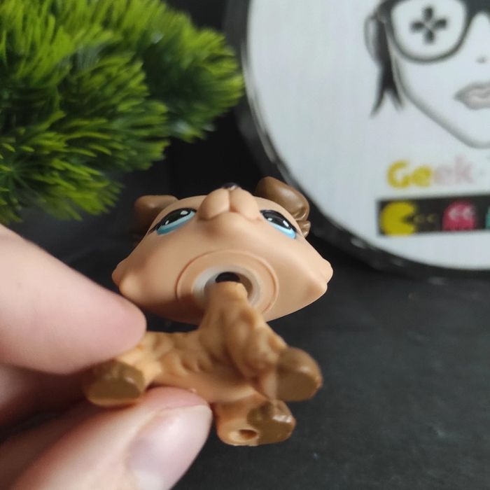 My Littlest Petshop LPS Dog Collie 893 Cream Mocha Rare Original Authentic - photo numéro 4