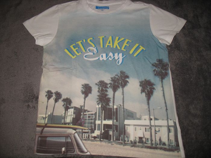 TEE SHIRT MC BLANC GARÇON "IN EXTENSO" - 10 ANS - n°27