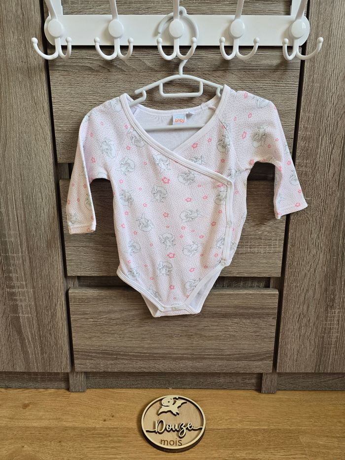Vêtement Bébé Fille - 3 bodies - Disney - 12 mois - photo numéro 8