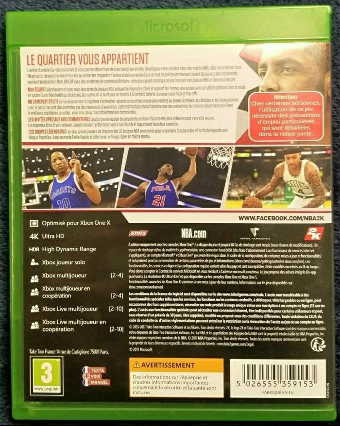 Jeu Xbox -  Xbox One - NBA 2K18 🎮 - photo numéro 3
