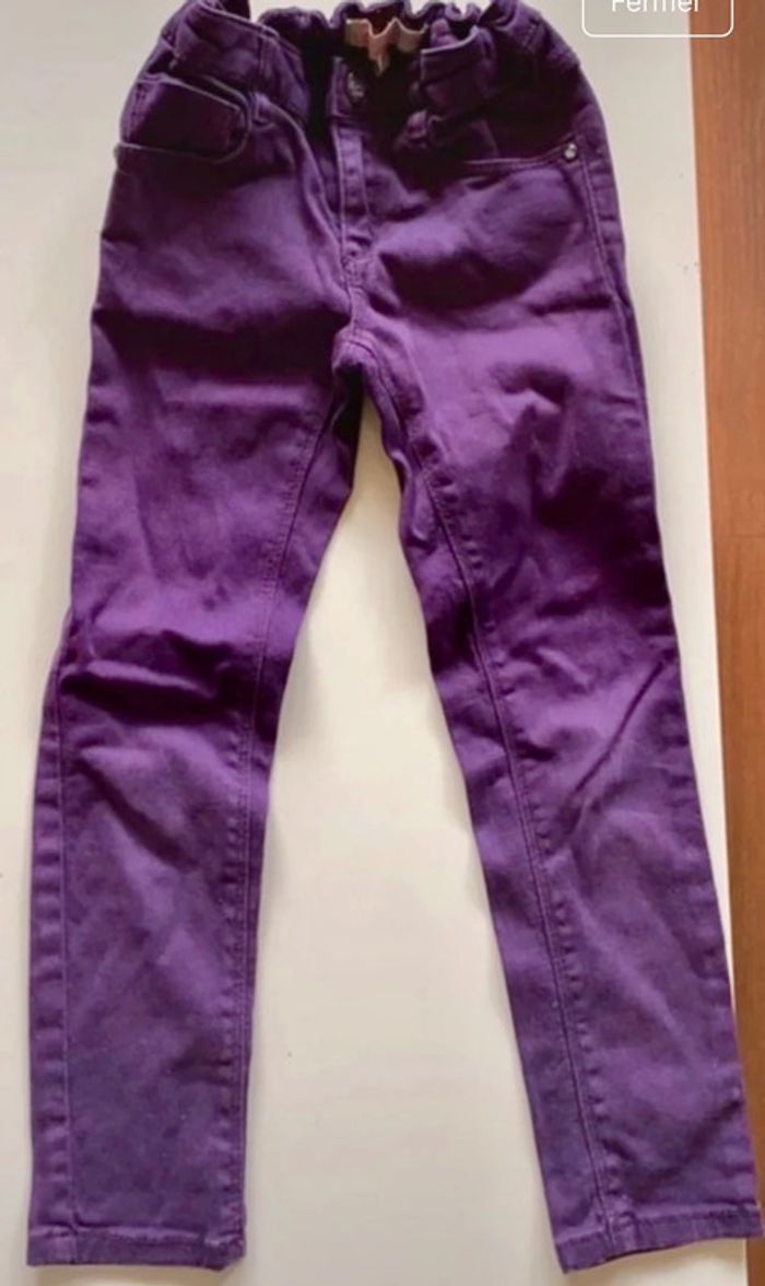 Lot 4 pantalon & 1 robe pull taille 5 ans - photo numéro 3