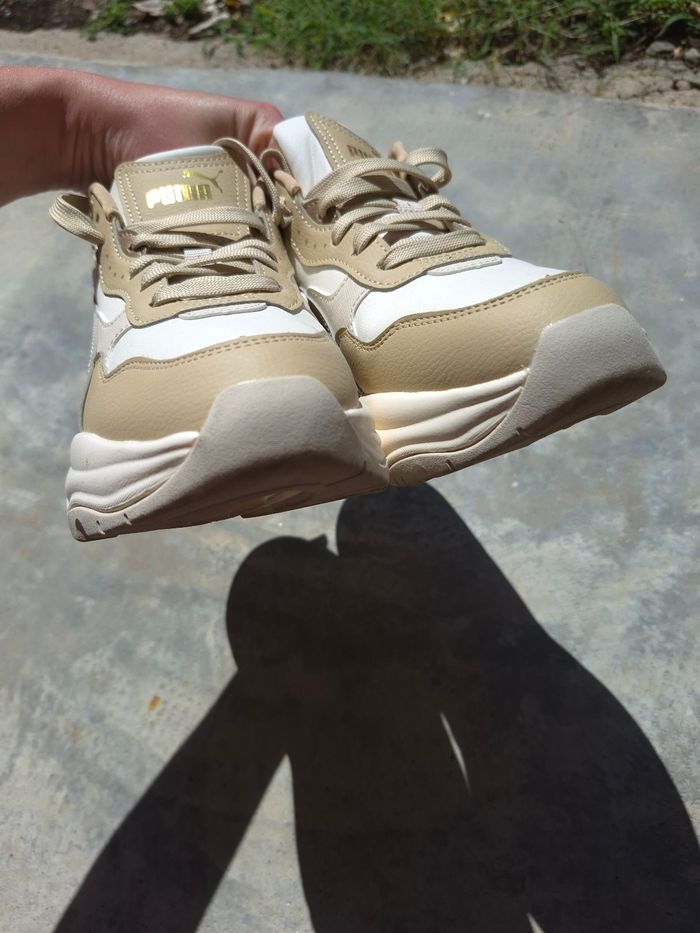 Puma Cilia Wedge beige et blanc - photo numéro 10