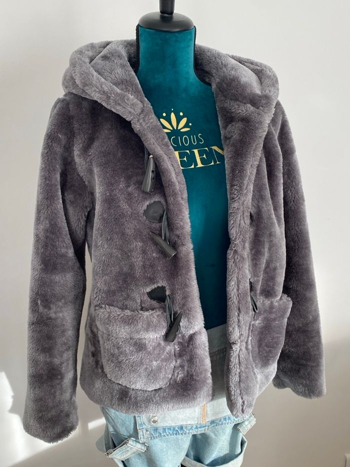 Veste Manteau Doux Épais Grande Capuche - photo numéro 2