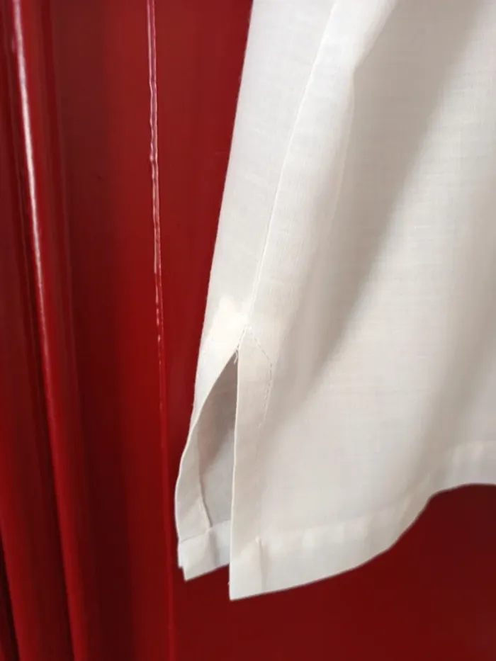 Blouse chemise manches courtes broderie t.46 - photo numéro 5