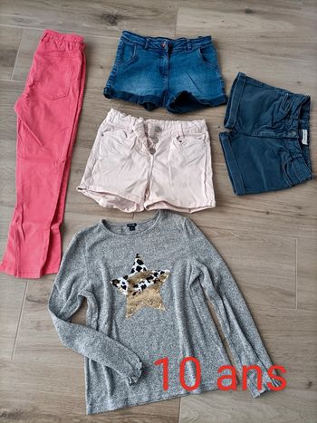 Lot vêtements fille 10 ans