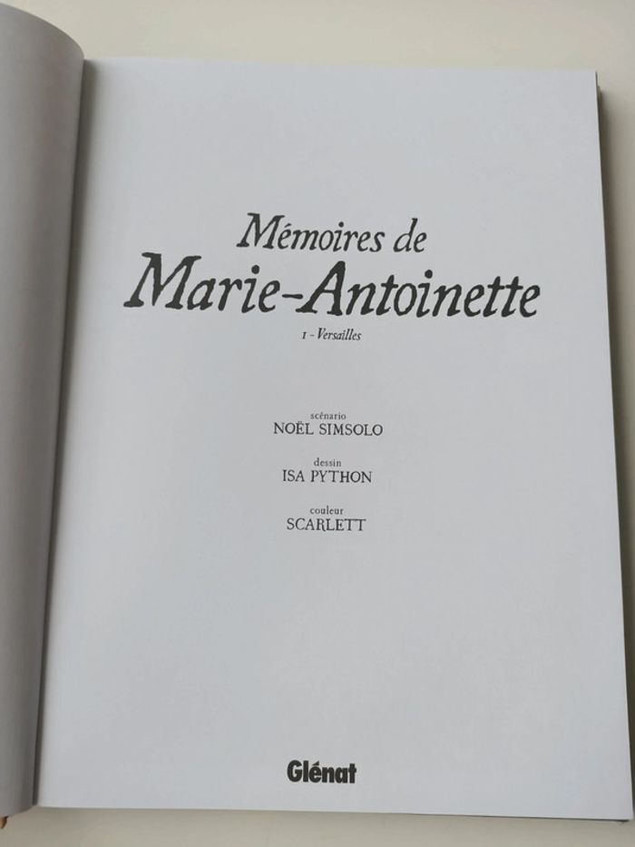 BD mémoires de Marie-Antoinette tome 1 Versailles - photo numéro 5