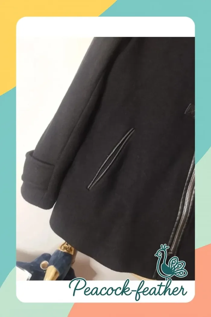 Manteau Zara noir 40 - photo numéro 7