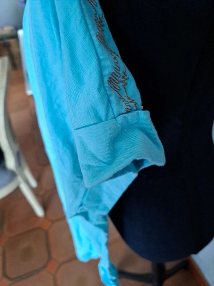 tee-shirt turquoise - photo numéro 5