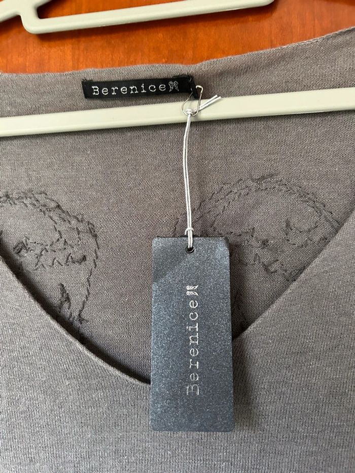 Pull gris ailes chaînes Berenice 38 neuf avec étiquette - photo numéro 2