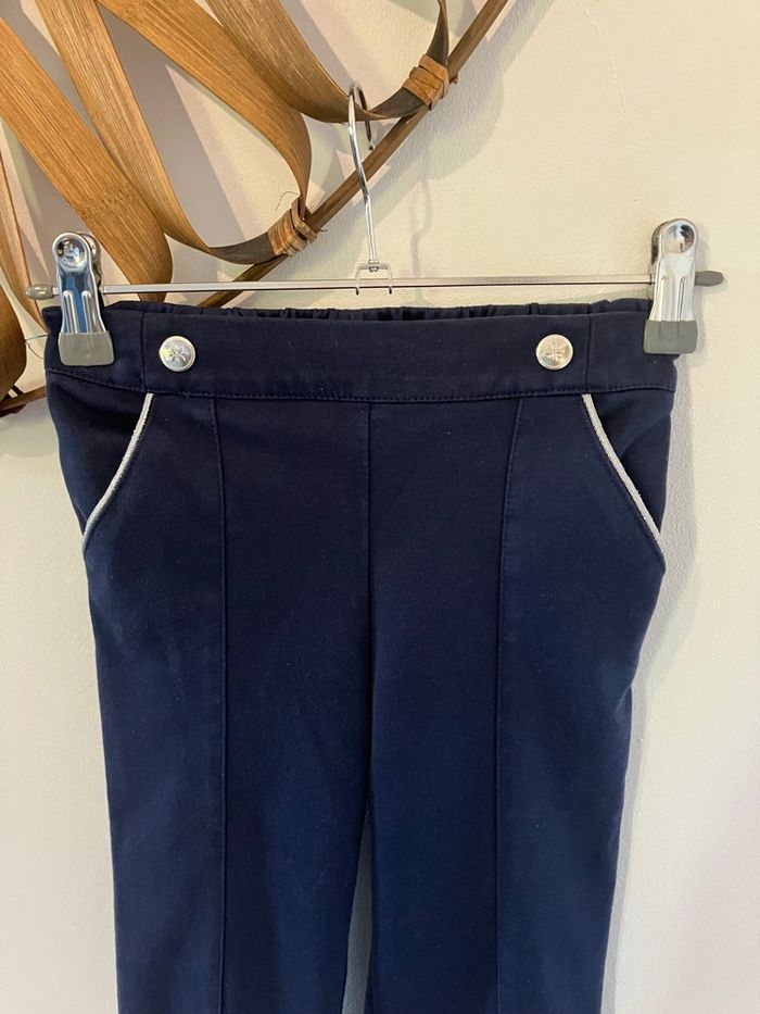 Pantalon chic bleu marine fille 8 ans sergent major - photo numéro 2