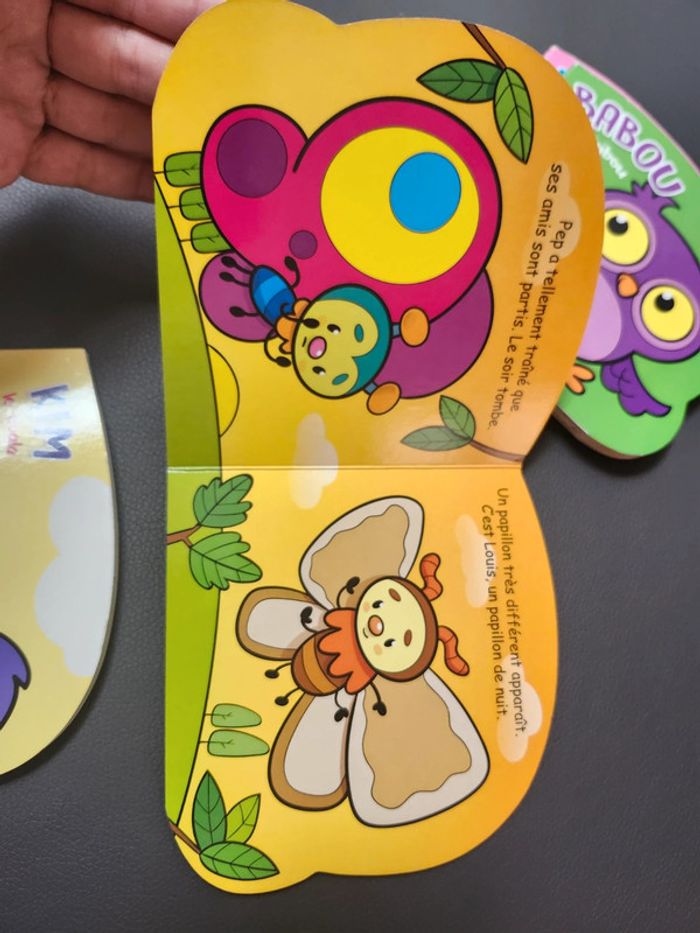 Lot quatre livres animaux bébé enfant souris hibou papillon koala - photo numéro 11