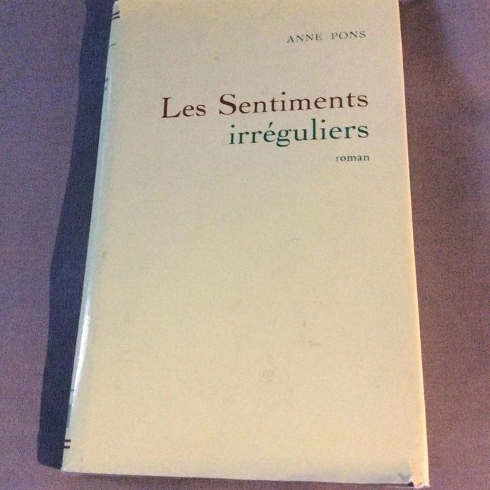 #les sentiments irréguliers Anne Pons - photo numéro 2