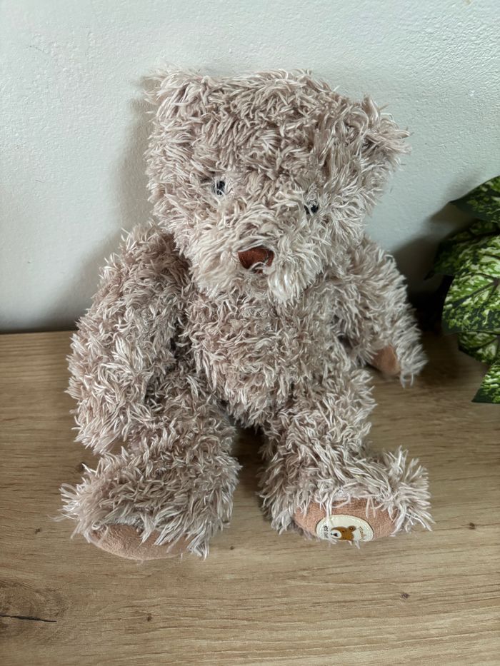 Doudou peluche ours beige marron les ours moulin roty - photo numéro 2