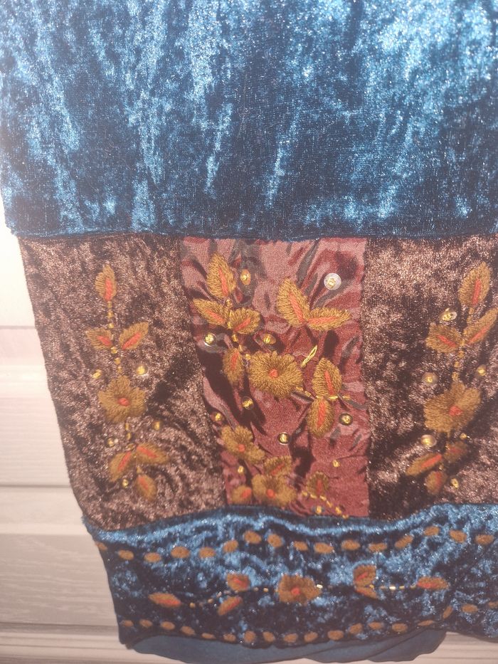 Echarpe vert et marron - photo numéro 2