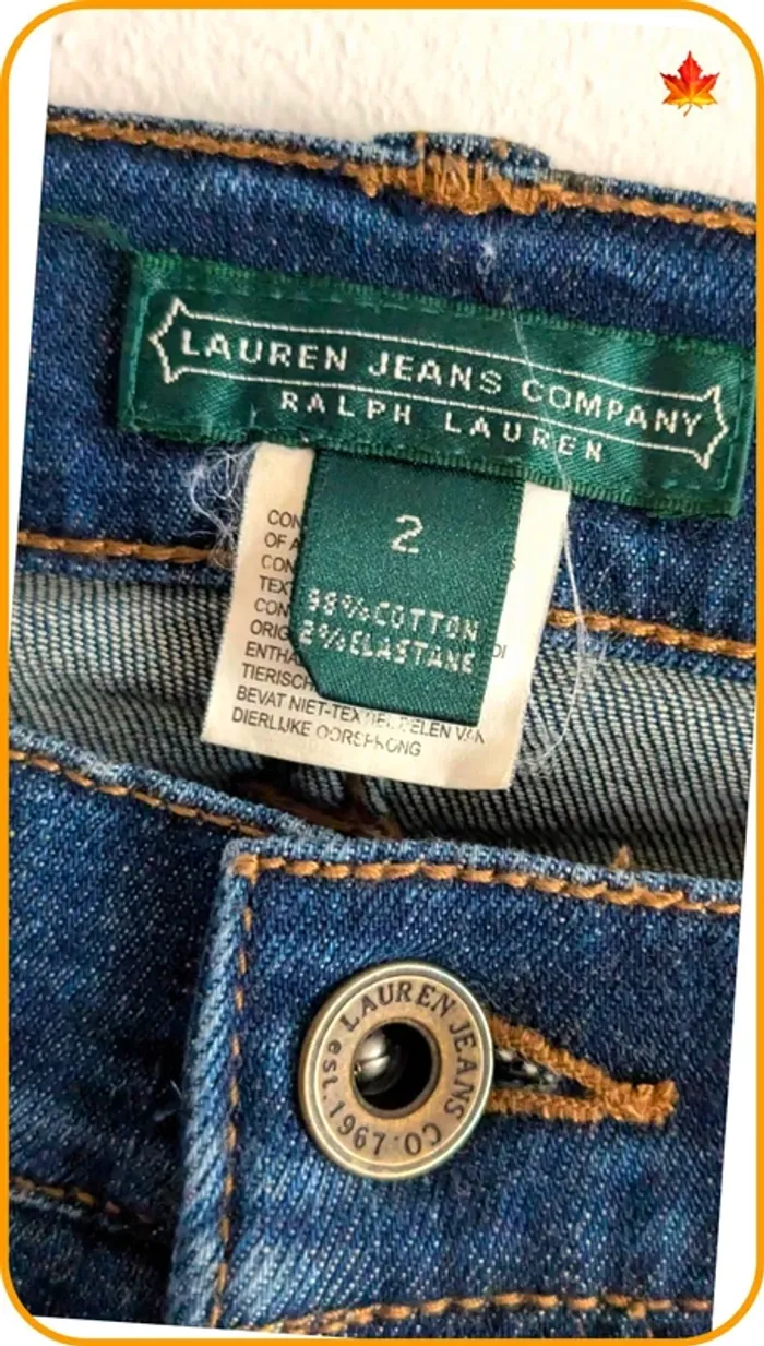 Jeans brut femme Ralph Lauren 38 - photo numéro 4
