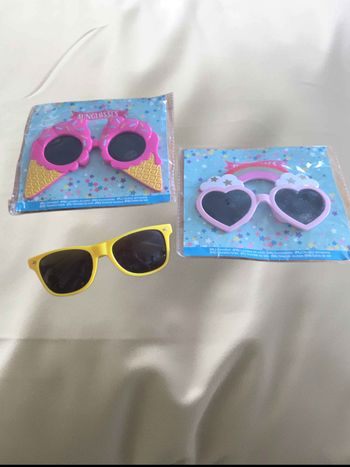 Lot de 3 lunettes fantaisie enfant