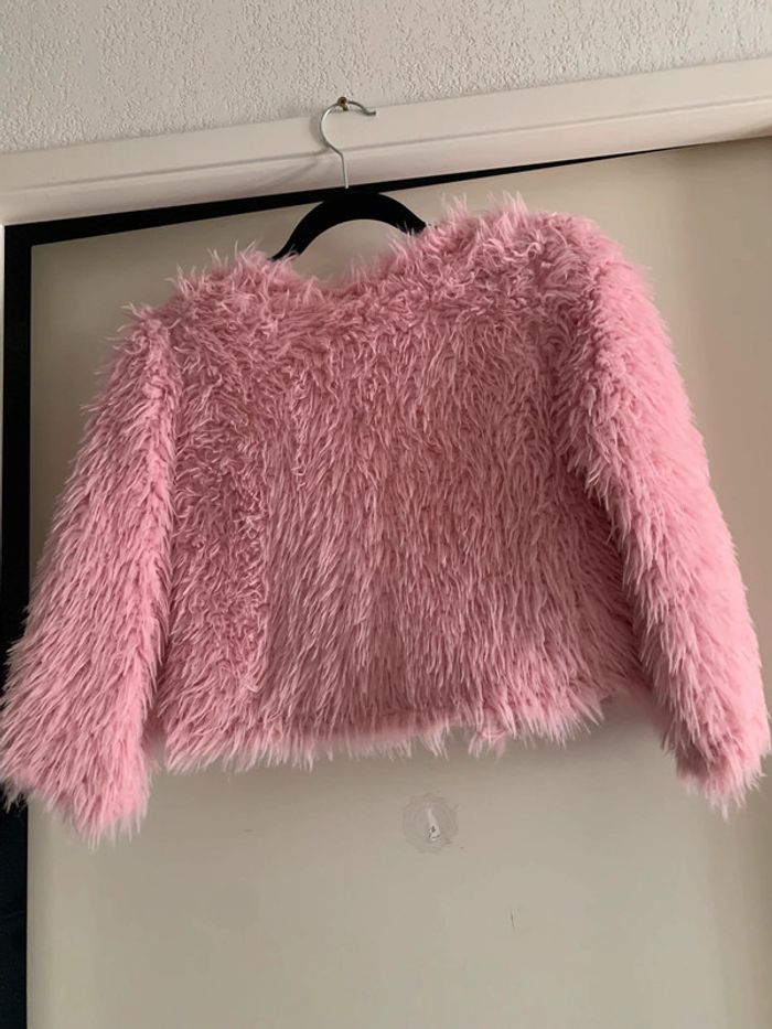 Veste poilue rose - photo numéro 6