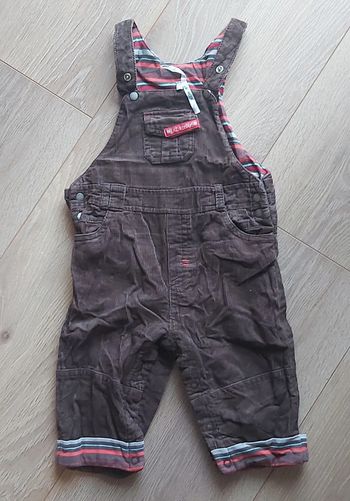 Salopette velours marron