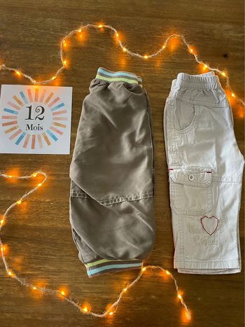 Lot de pantalons 12 mois garçon