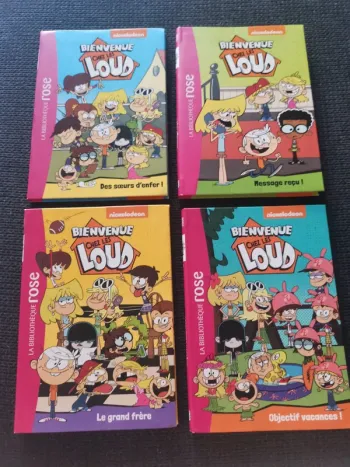 Lot 4 livres bienvenu chez les loud bibliothèque rose