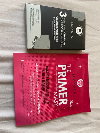 Sephora lot 3 patch nez charbon + masque the primer