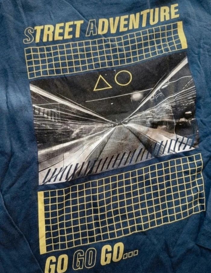 T-shirt manches longues marine - photo numéro 3