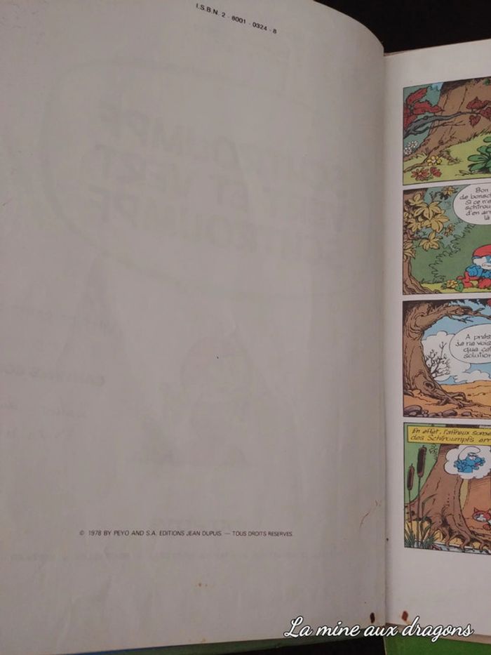 Lot Schtroumpfs Edition Original EO 9 12 13 Bébé vert P'tits BD - photo numéro 3