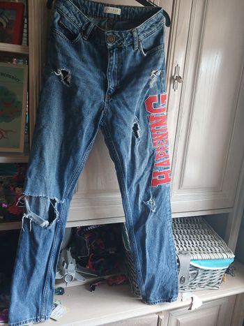 Jeans troués T34 bleu
