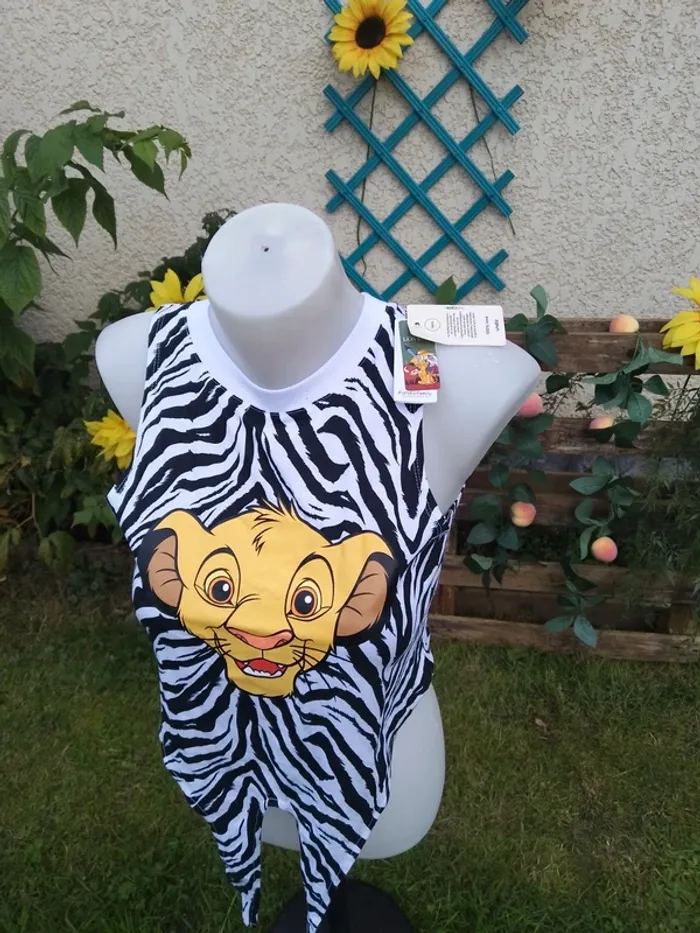 débardeur taille M -roi lion - Undiz - 100% coton - photo numéro 3