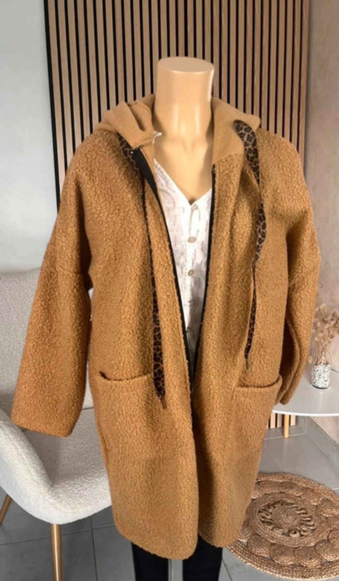 Veste mi saison camel