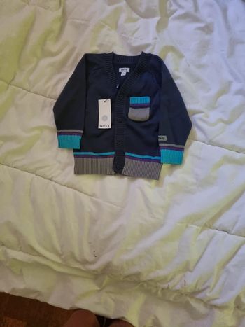 Gilet 6/9 mois  bleu mexx