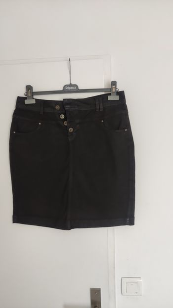 Jupe jeans noir marque et compagnie taille 42 