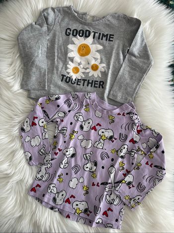 Lot de 2 t-shirt manches longues pour bébé fille 18-24mois Lefties
