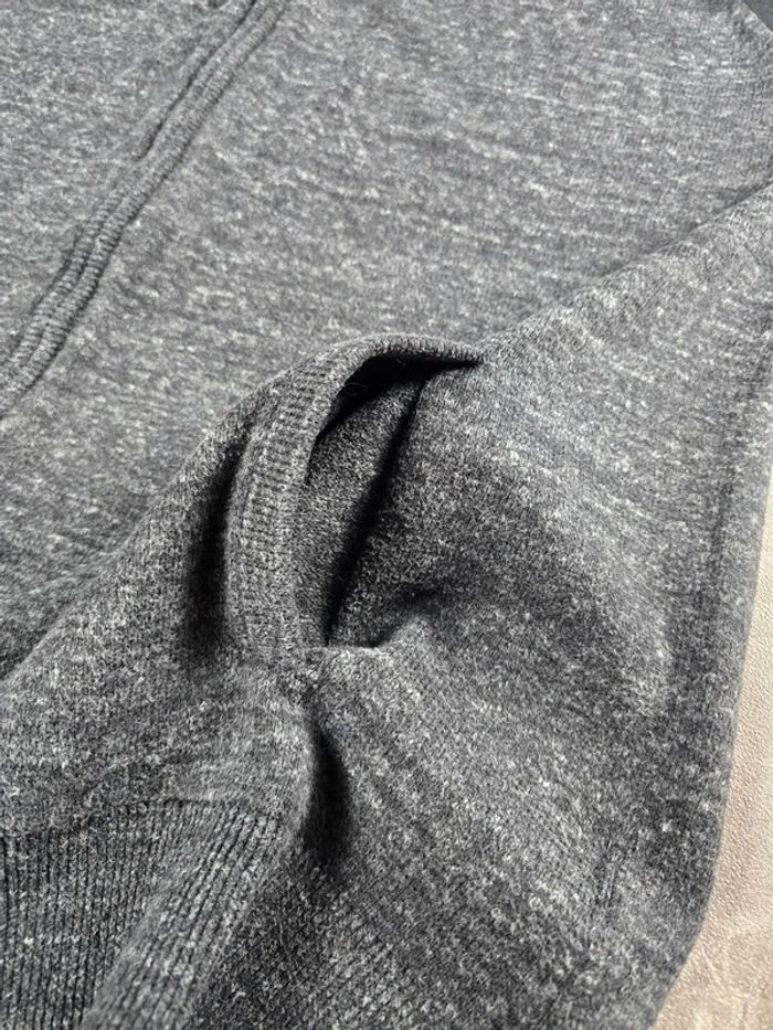 Pull gilet zippé Gap col rond gris et noir taille XXL - photo numéro 4