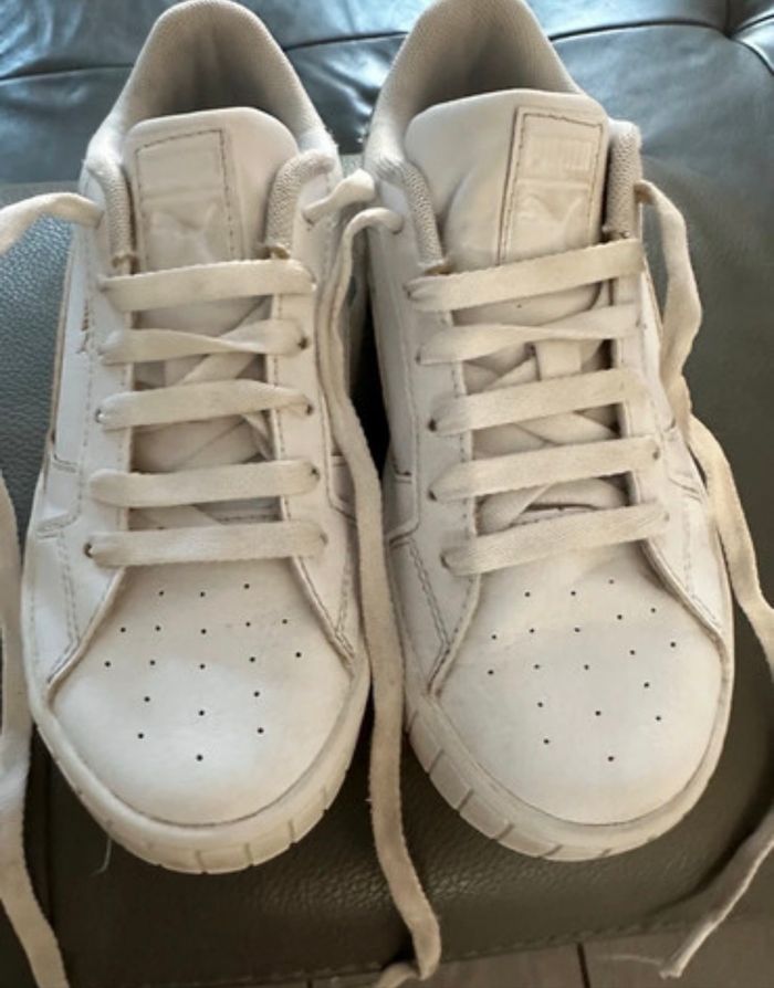 Baskets blanche Puma pointure 34 👟 - photo numéro 3