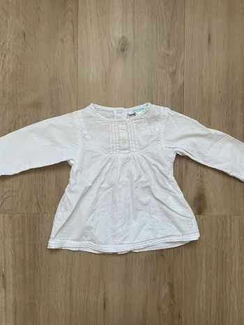 Chemisier Obaïbi blanc 6 mois