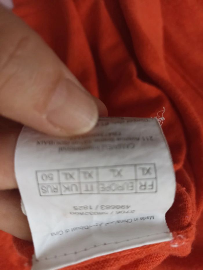 Pull orange pailleté - photo numéro 4