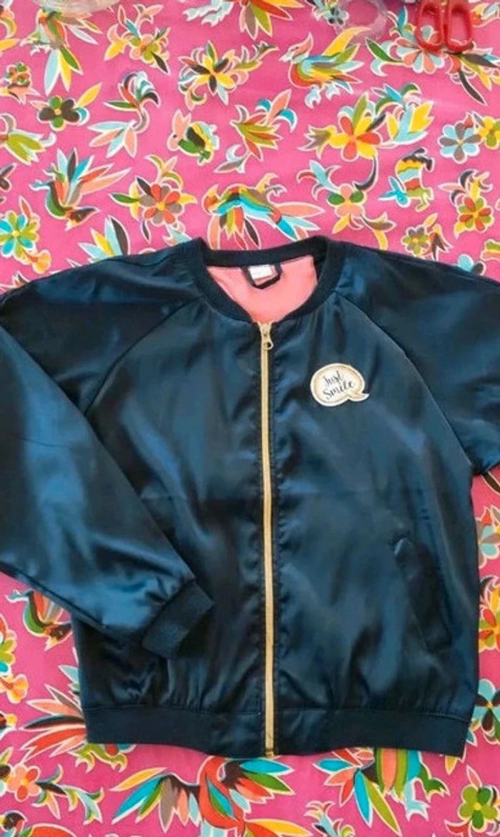 Blouson veste Bomber satin 11 / 12 ans