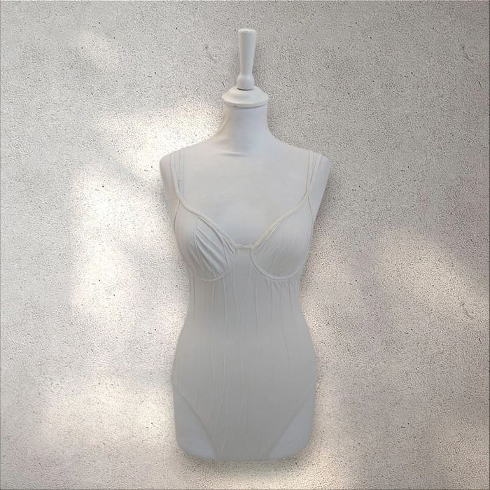 Maillot de bain une pièce blanc taille S bonnet B