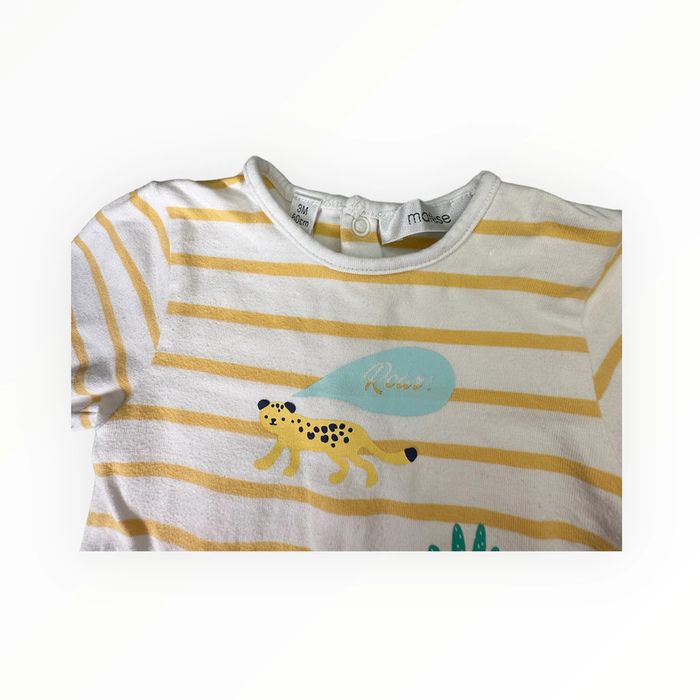 Pyjama marinière jaune Marese 3 mois TBE (11€) - photo numéro 6
