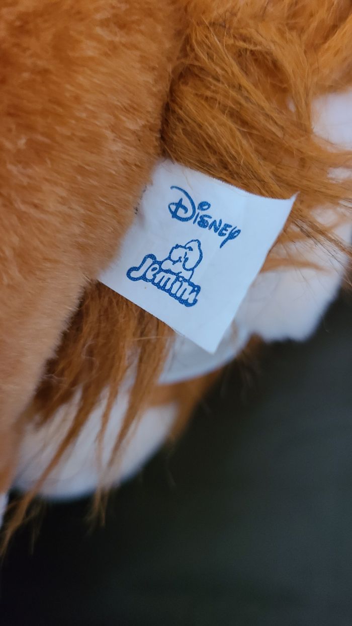 Grande peluche range pyjama Belle de Belle et le clochard Jemini Disney vintage fermeture cassé voir - photo numéro 5
