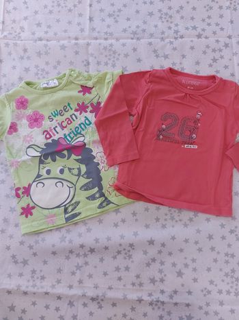 2 Tee-shirt 18 mois