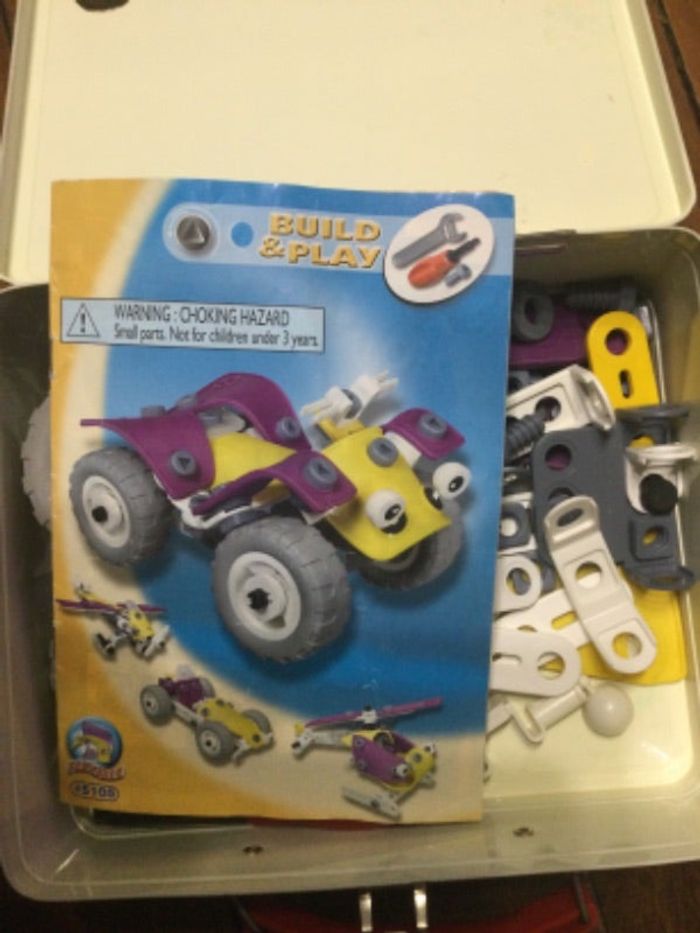 meccano 5105 plaques flexible complet 3 modèles tbe