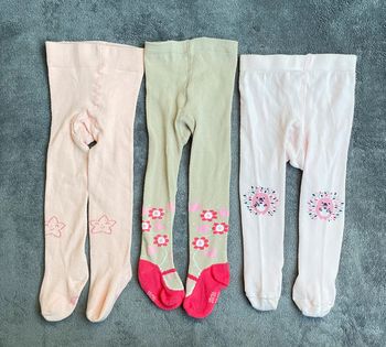Collants hiver fille 12/18 mois (lot de 3)