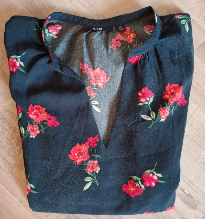 Chemisier blouse fleurie - photo numéro 4