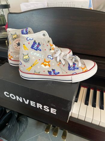 Converse high petit renard au ski  taille 37,5