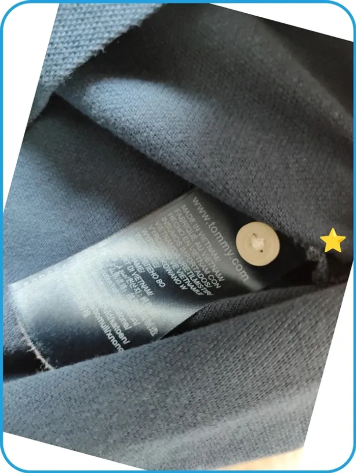 Polo bleu marine/ tommy jeans/ S - photo numéro 3