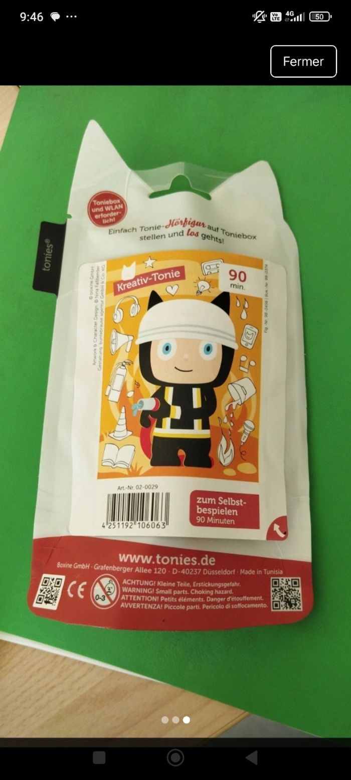 Tonies Créatif Pompier yeux bleus - photo numéro 3