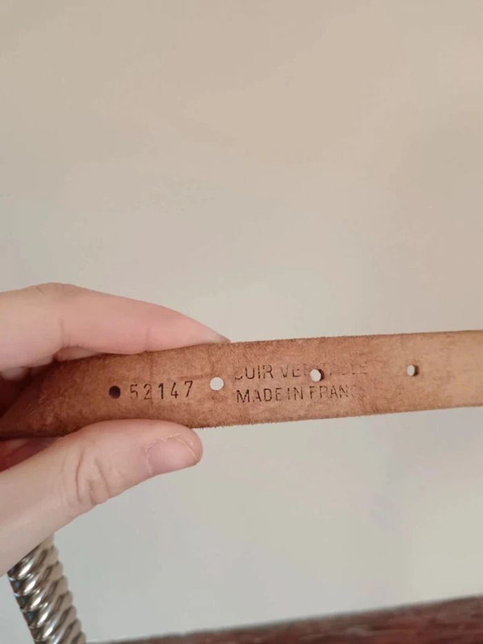Ceinture grise empiècements argentés - photo numéro 7