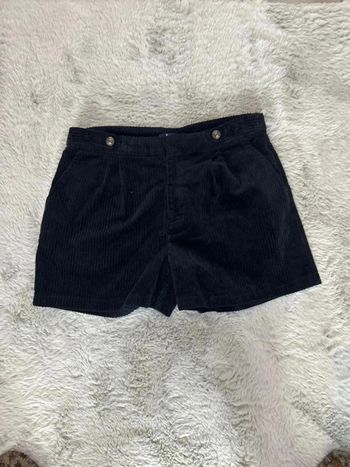 Short velours noir kiabi